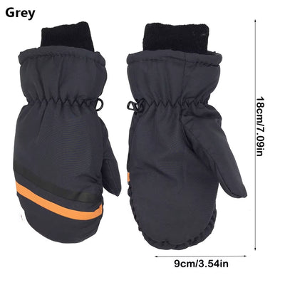 Children Winter Rabbit Gloves Baby Girls Waterproof Windproof Snow Gloves Kids Boy Thick Warm Ski Mitten for 2-6 Years Old